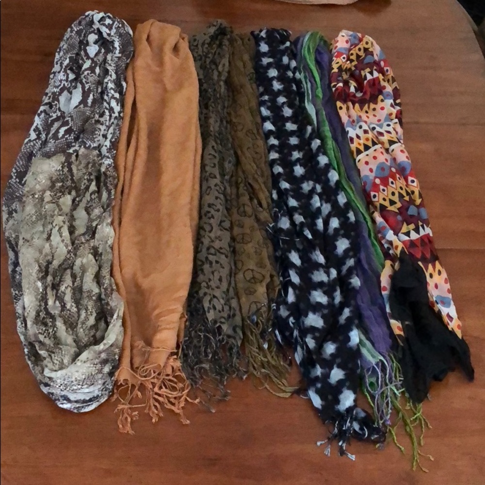 Bundle of 7 Lightweight Scarves